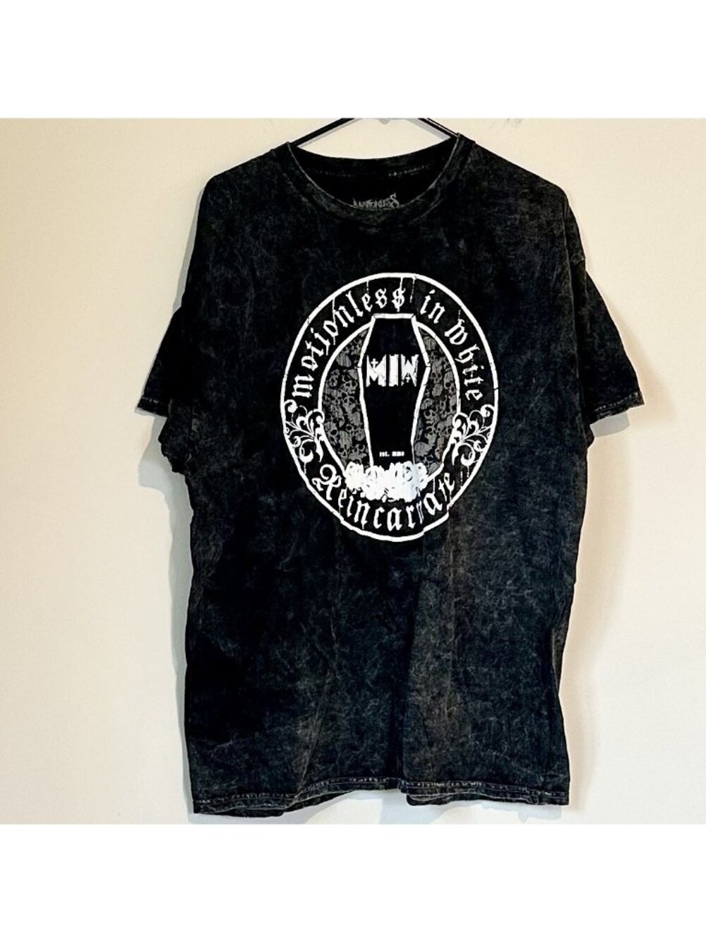 NEW Motionless in White Reincarnate Mineral Wash T-Shirt - Size: Large